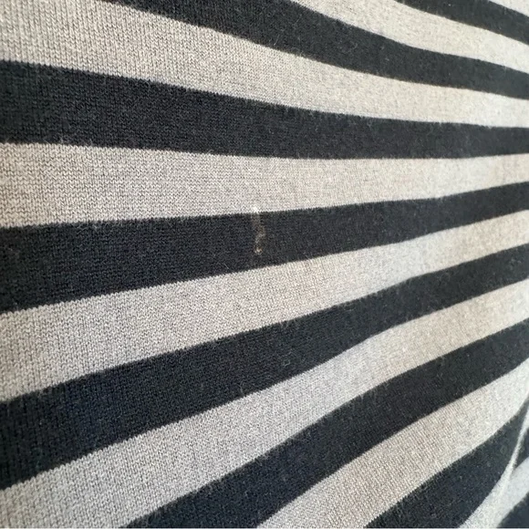 Marimekko Kaste A-Line Dress Cotton Stripes Pockets * FLAWS * - Picture 9 of 16